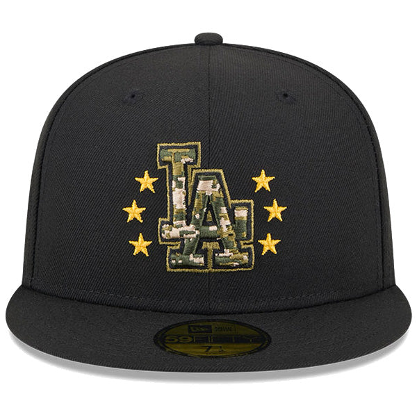 59FIFTY オンフィールド MLB 2024 Armed Forces Day アームド・フォーシズ・デー ロサンゼルス・ドジャース ブラック
