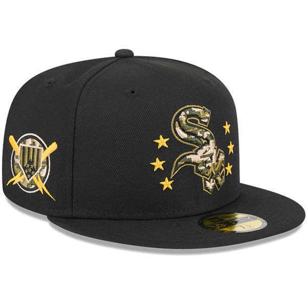 59FIFTY オンフィールド MLB 2024 Armed Forces Day アームド・フォーシズ・デー シカゴ・ホワイトソックス ブラック