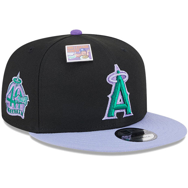 9FIFTY MLB BIG LEAGUE CHEW ロサンゼルス・エンゼルス ブラック パープルバイザー