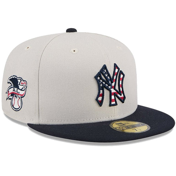59FIFTY オンフィールド 2024 MLB 4th of July ニューヨーク・ヤンキース ストーン