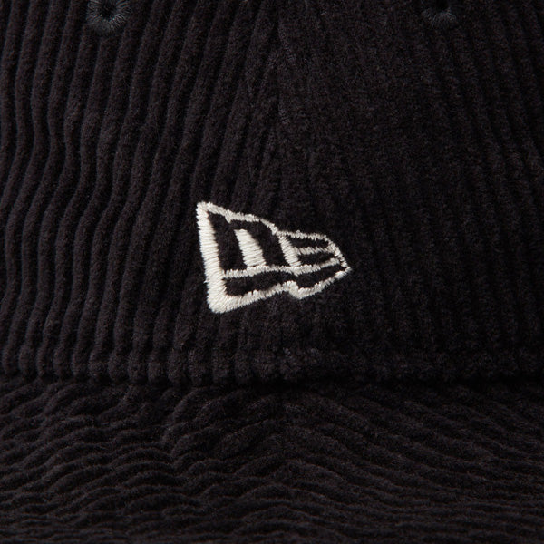 バケット01 Corduroy コーデュロイ レザーパッチ ブラック【ニューエラアウトドア】