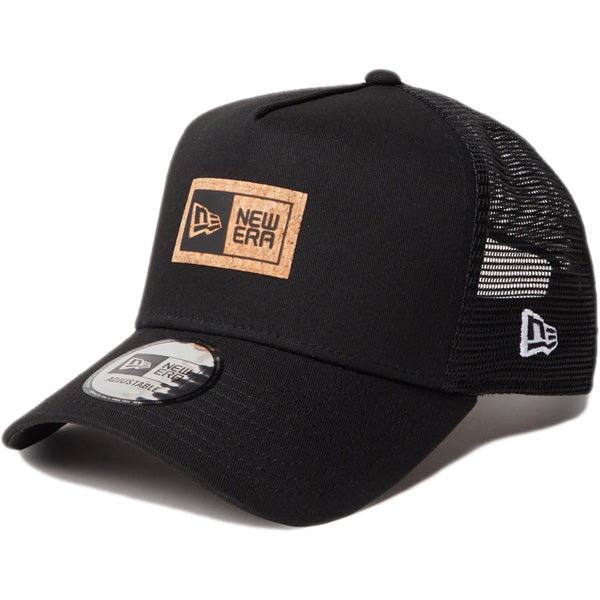 9FORTY A-Frame トラッカー Cork Patch ボックスロゴ ブラック【ニューエラアウトドア】