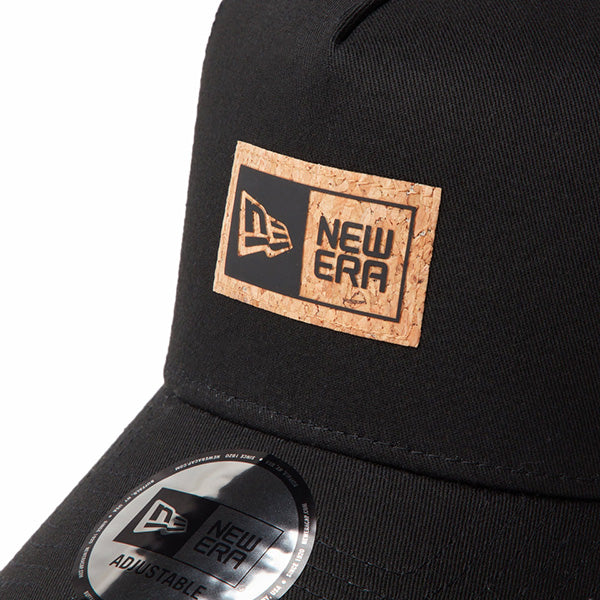 9FORTY A-Frame トラッカー Cork Patch ボックスロゴ ブラック【ニューエラアウトドア】