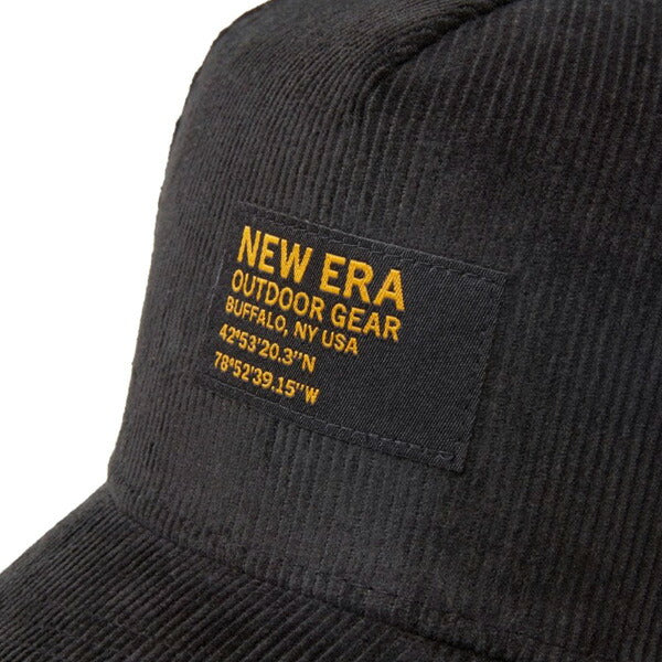 9FORTY A-Frame Corduroy ウーブンパッチ ブラック 【ニューエラアウトドア】
