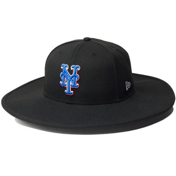 フィッテド ロングブリムハット Fitted Long Brim Hat ニューヨーク・メッツ ブラック