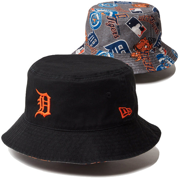 バケット01 リバーシブル MLB Reversible Hat デトロイト・タイガース ブラック