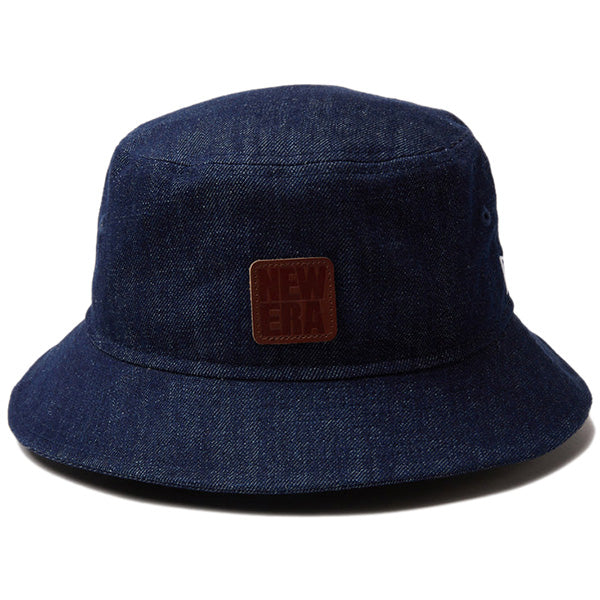 バケット01 Denim Leather Patch インディゴデニム