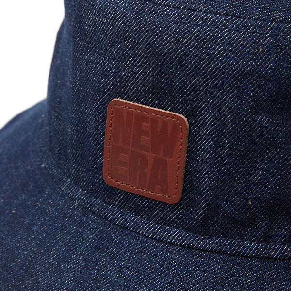 バケット01 Denim Leather Patch インディゴデニム