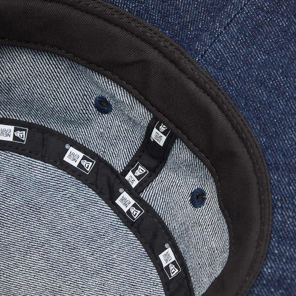 バケット01 Denim Leather Patch インディゴデニム