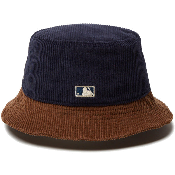 バケット01 MLB Corduroy コーデュロイ デトロイト・タイガース ネイビー キャメルブリム