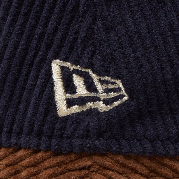バケット01 MLB Corduroy コーデュロイ デトロイト・タイガース ネイビー キャメルブリム