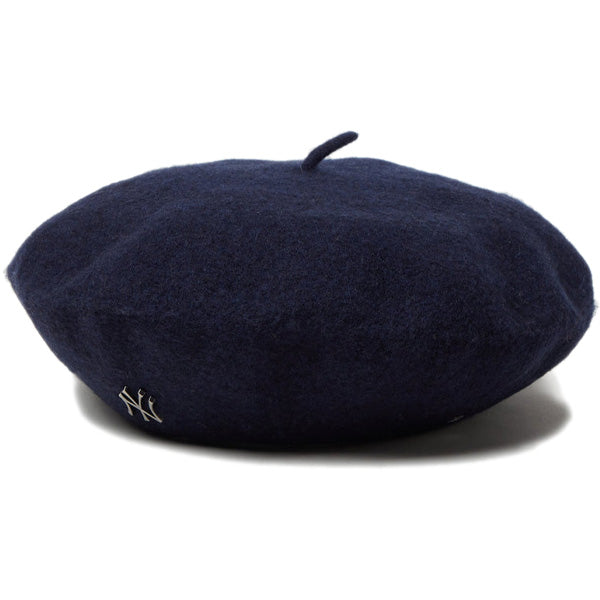 ベレー Wool Beret ニューヨーク・ヤンキース メタルピン ネイビー