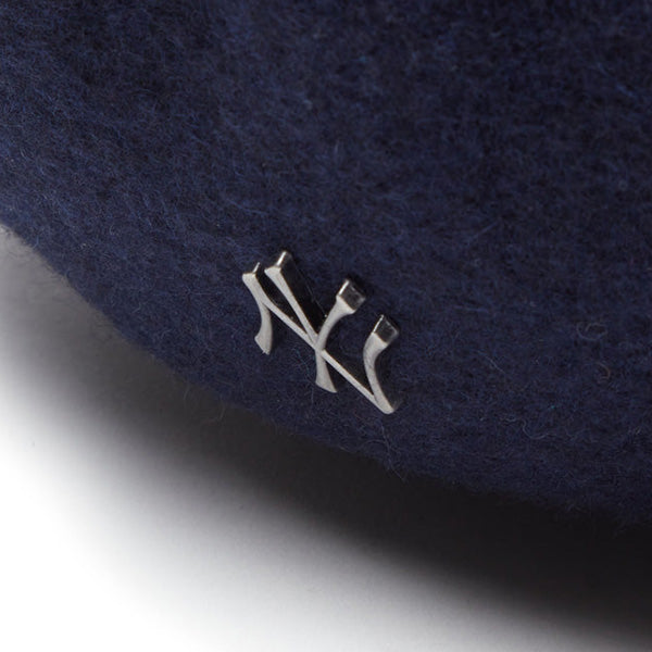 ベレー Wool Beret ニューヨーク・ヤンキース メタルピン ネイビー