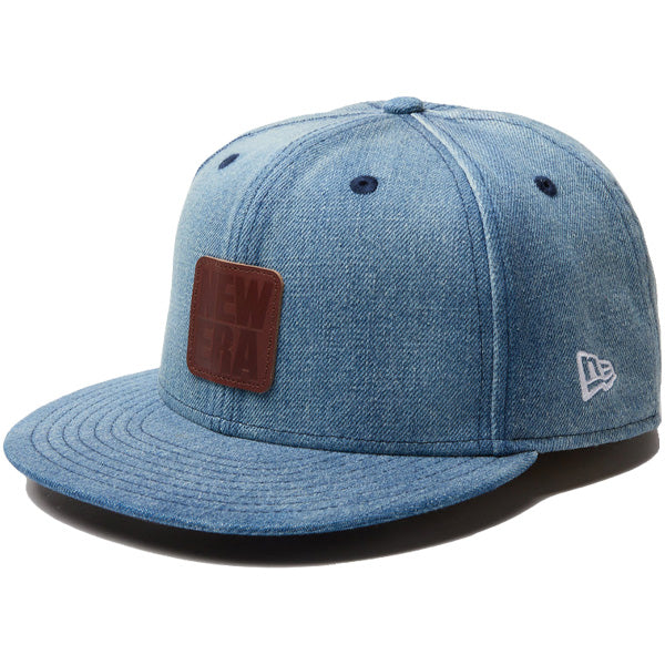 9FIFTY Denim Leather Patch ウォッシュドデニム