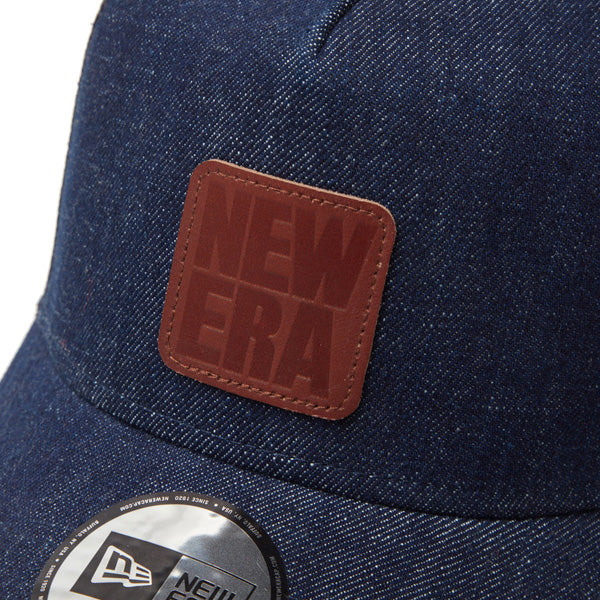 9FORTY A-Frame トラッカー Denim Leather Patch インディゴデニム
