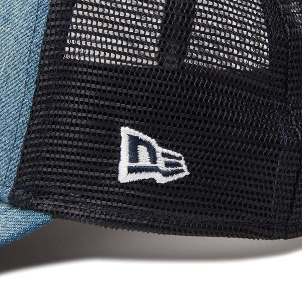 9FORTY A-Frame トラッカー Denim Leather Patch ウォッシュドデニム