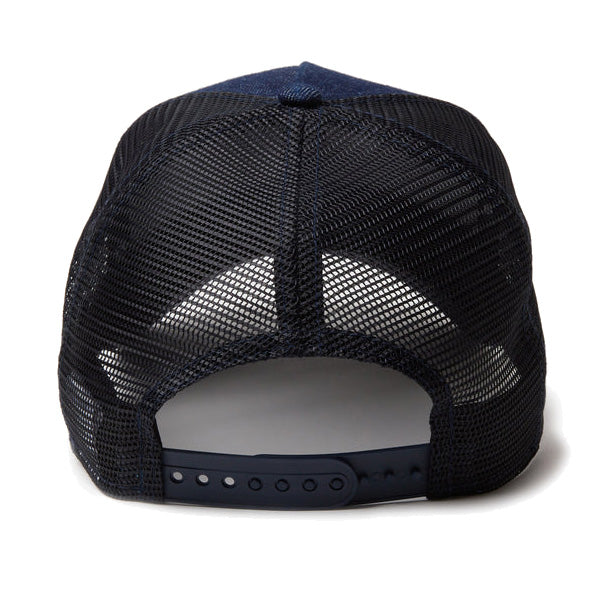 9FORTY A-Frame トラッカー Denim Leather Patch インディゴデニム