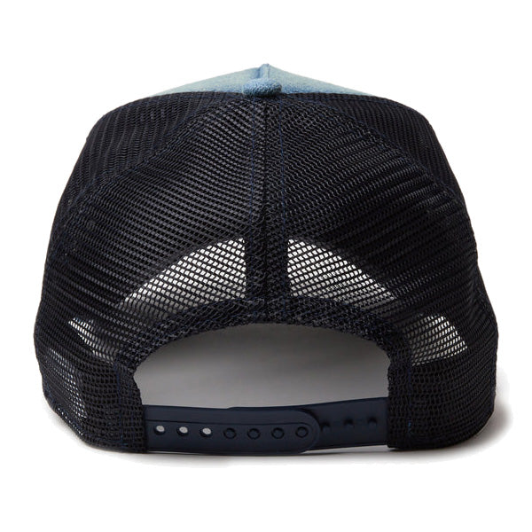 9FORTY A-Frame トラッカー Denim Leather Patch ウォッシュドデニム