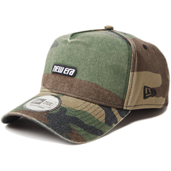 9FORTY A-Frame Super Heavy Wash Racer Logo ウッドランドカモ