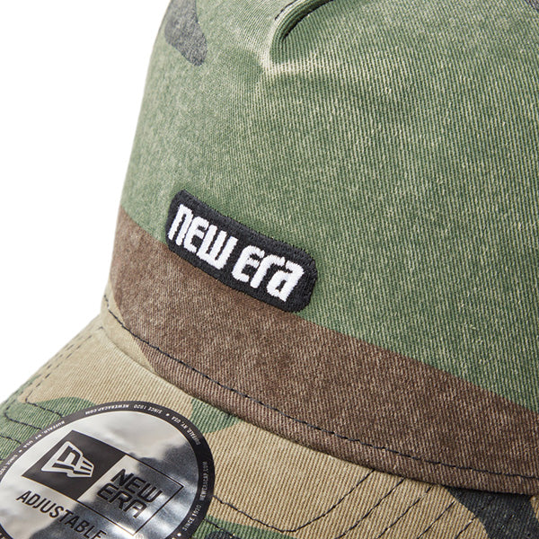 9FORTY A-Frame Super Heavy Wash Racer Logo ウッドランドカモ
