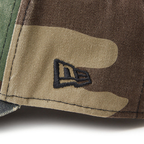 9FORTY A-Frame Super Heavy Wash Racer Logo ウッドランドカモ