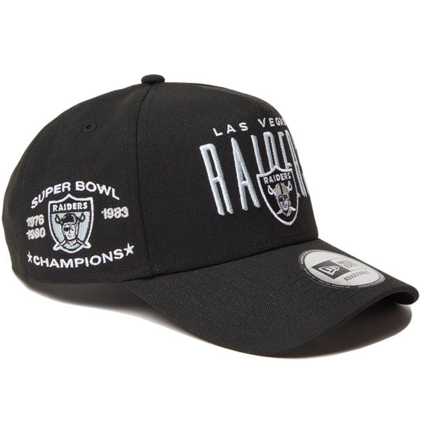 9FORTY A-Frame NFL Champions ラスベガス・レイダース ブラック