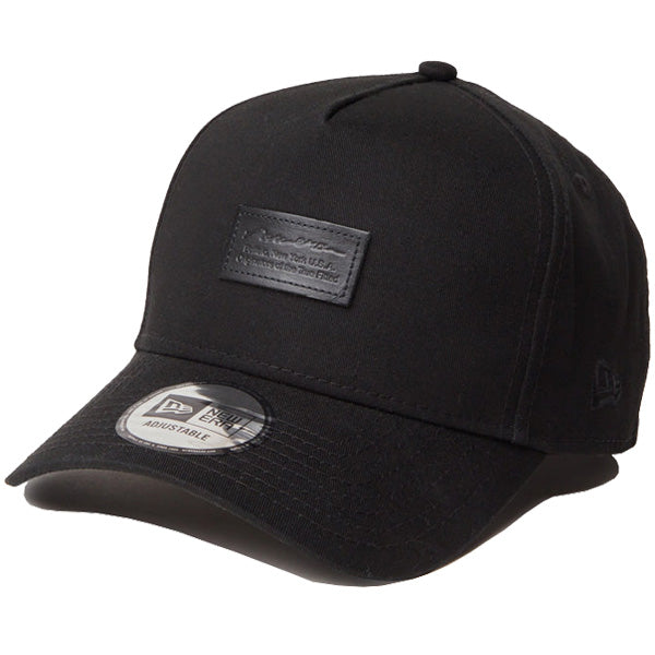 9FORTY A-Frame Black Leather Patch ブラック