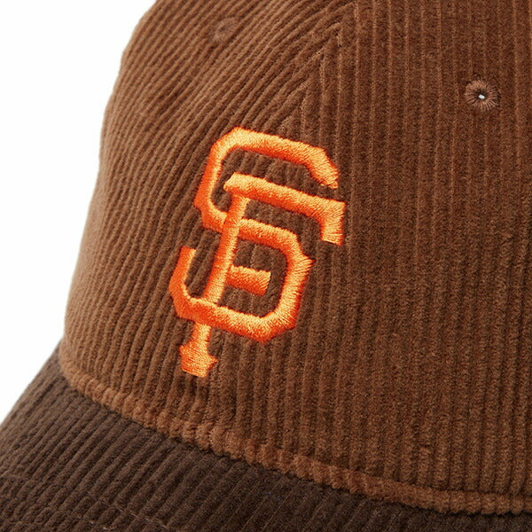 9TWENTY MLB Corduroy コーデュロイ サンフランシスコ・ジャイアンツ キャメル ブラウンバイザー