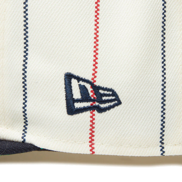 59FIFTY New York Yankees Cooperstown ニューヨーク・ヤンキース クロームピンストライプ ネイビーバイザー