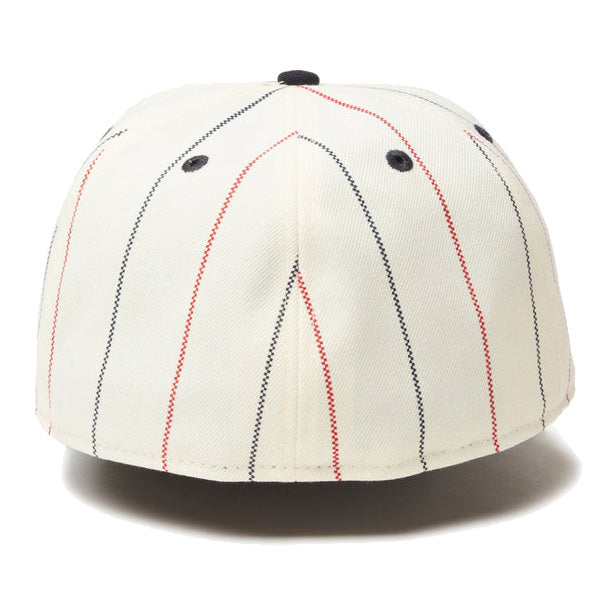 59FIFTY New York Yankees Cooperstown ニューヨーク・ヤンキース クロームピンストライプ ネイビーバイザー