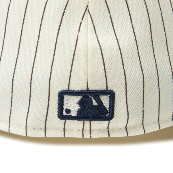 59FIFTY Pinstripe ニューヨーク・ヤンキース クローム ウォルナットバイザー