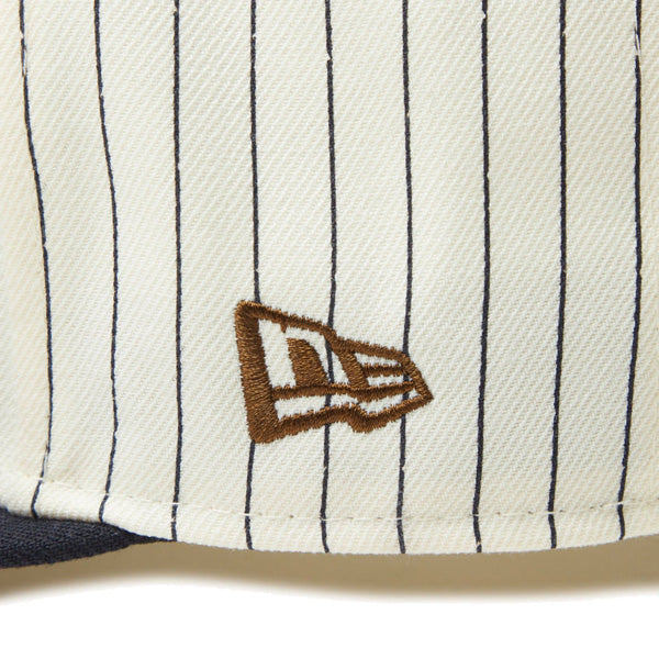 59FIFTY Pinstripe ロサンゼルス・ドジャース クローム ネイビーバイザー