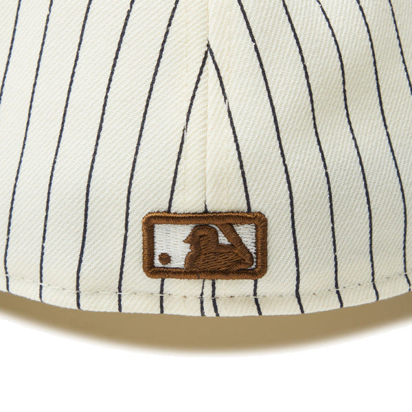 59FIFTY Pinstripe ロサンゼルス・ドジャース クローム ネイビーバイザー