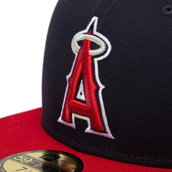 59FIFTY MVP ロサンゼルス・エンゼルス Mike Trout ネイビー スカーレットバイザー
