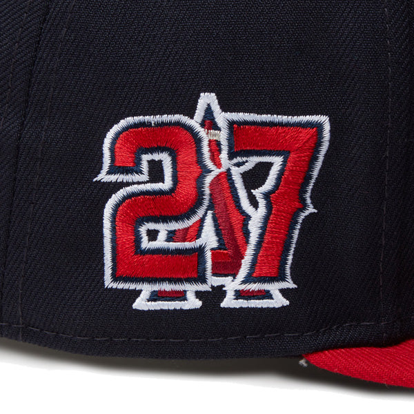 59FIFTY MVP ロサンゼルス・エンゼルス Mike Trout ネイビー スカーレットバイザー