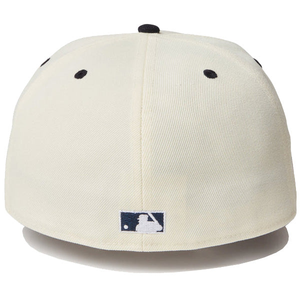 59FIFTY MLB Wool Visor ニューヨーク・ヤンキース クローム ネイビーバイザー
