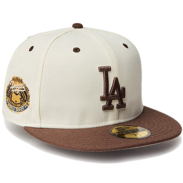 59FIFTY MLB Wool Visor ロサンゼルス・ドジャース クローム ブラウンバイザー