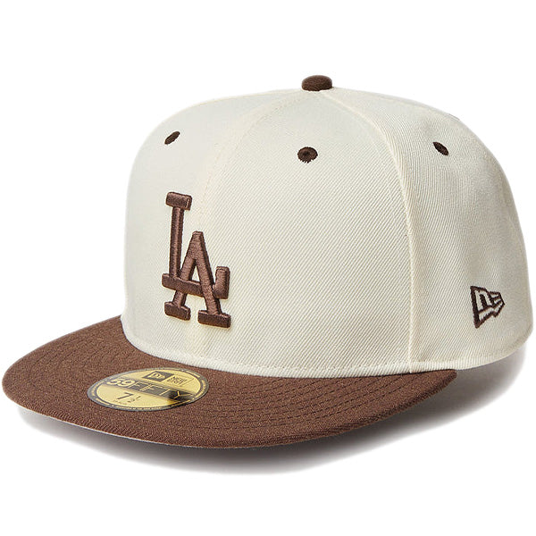 59FIFTY MLB Wool Visor ロサンゼルス・ドジャース クローム ブラウンバイザー