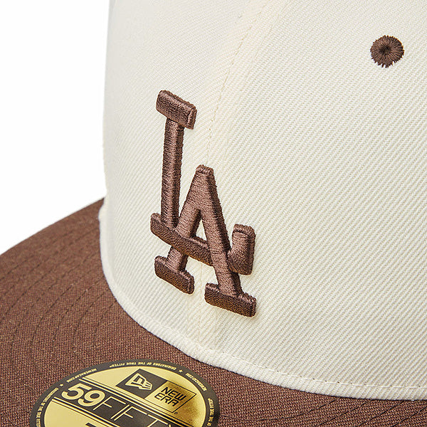 59FIFTY MLB Wool Visor ロサンゼルス・ドジャース クローム ブラウンバイザー