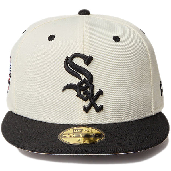 59FIFTY MLB Wool Visor シカゴ・ホワイトソックス クローム ブラックバイザー