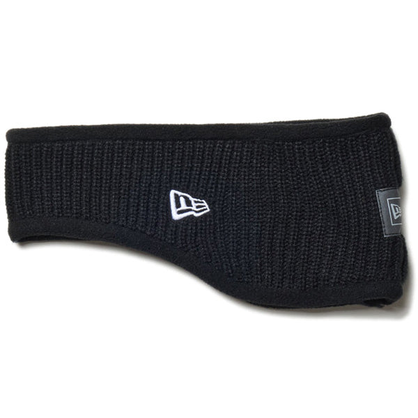 ニット イヤーウォーマー Knit Ear Warmer リフレクティブウーブンパッチ ブラック
