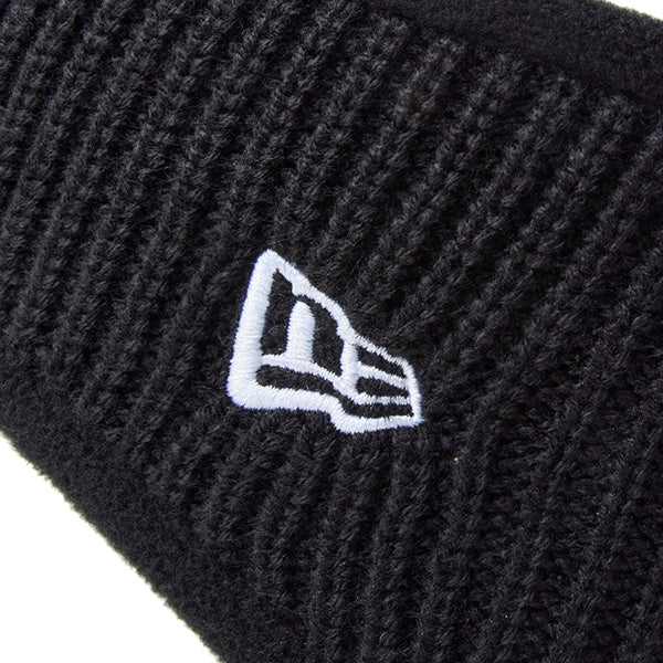 ニット イヤーウォーマー Knit Ear Warmer リフレクティブウーブンパッチ ブラック