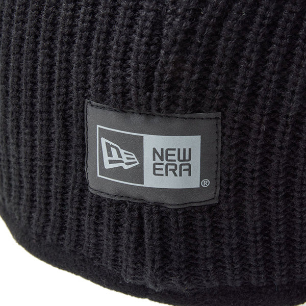 ニット イヤーウォーマー Knit Ear Warmer リフレクティブウーブンパッチ ブラック