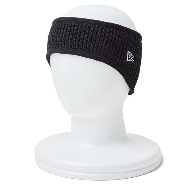 ニット イヤーウォーマー Knit Ear Warmer リフレクティブウーブンパッチ ブラック