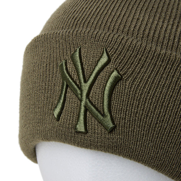ベーシック カフニット New York Yankees ニューヨーク・ヤンキース ニューオリーブ