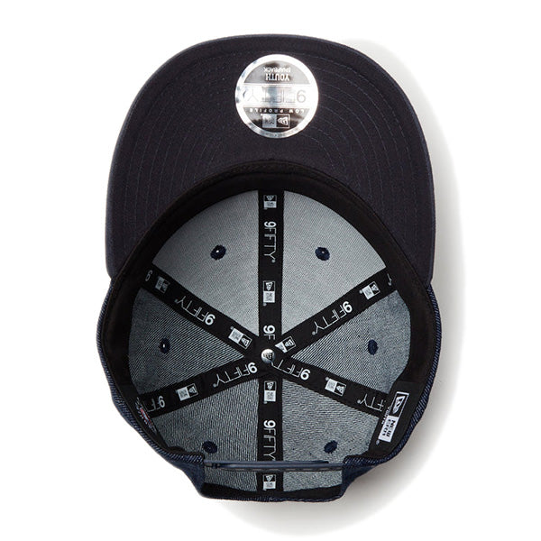 Youth LP 9FIFTY MLB Denim 2-Tone ニューヨーク・ヤンキース インディゴデニム ネイビースウェードバイザー