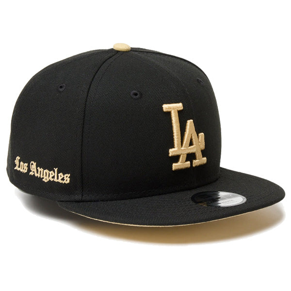 Youth 9FIFTY MLB Old English ロサンゼルス・ドジャース ブラック