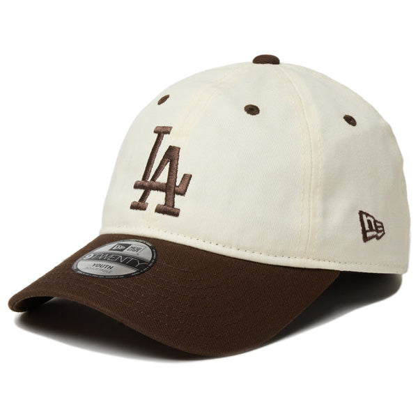 Youth 9TWENTY MLB 2-Tone ロサンゼルス・ドジャース クローム ブラウンバイザー