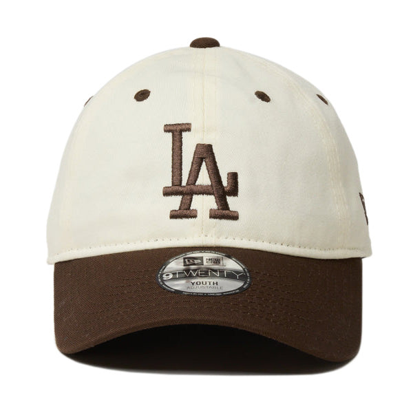 Youth 9TWENTY MLB 2-Tone ロサンゼルス・ドジャース クローム ブラウンバイザー