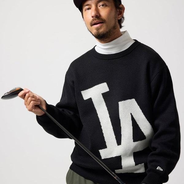 【ゴルフ】ニットセーター ロサンゼルス・ドジャース ブラック